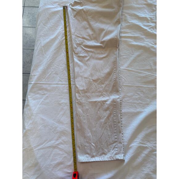 Peter Millar Cream Crown Flat Front Classic Fit Trouser Sz 36x34 Pima Cotton - Picture 6 of 7